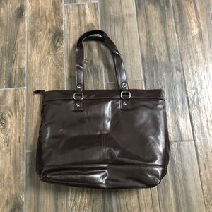 franklin covey brown plus laptop handbag